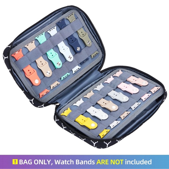 NICOGENA 32 Watch Bands Case, Compatible with Apple, Straps/Access. Organizer - Picture 2 of 8